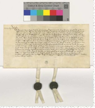 Die Ratsmannen Hinr. Gronenhagen und Hans Witzendorpp bezeugen den Verkauf einer Hausrente "in der wullenwever strate neffen dem hilligen geiste over".