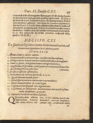 Decisio CXI. [bis] Decisio CXX.