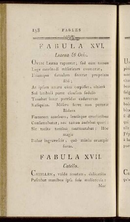 Fabula XVI. - Fable XVI. - Fabula XXX. = Fable. XXX.
