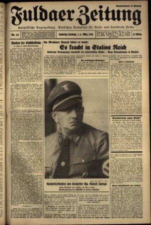 Ausgabe vom Sonntag, den 06. März 1938.