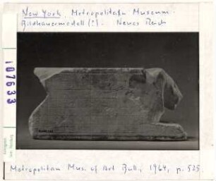 New York. Bilderhauermodell (Neues Reich). Metropolitan Museum