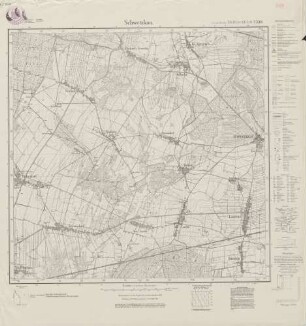 4164 (alte Nr.: 2339) Schwetzkau, Meßtischblatt (4cm - Karte)