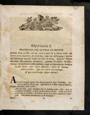 1-130, Obervatio I