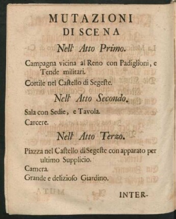 Mutazioni di scena