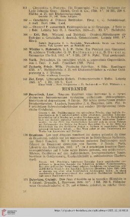 Einbände (Nr. 169-182)