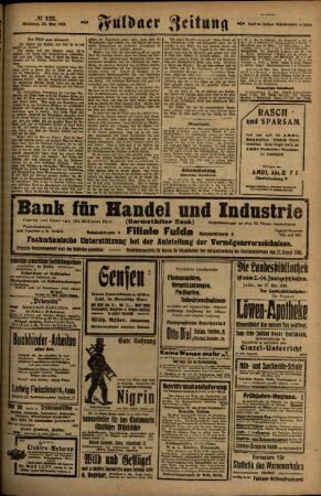 Zweite Ausgabe vom Mittwoch, den 28. Mai 1919.