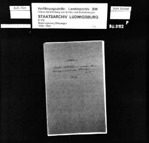 Schuldenwesen der Gesamt- und der Teilgemeinde Rot sowie der Teilgemeinde Dörtel