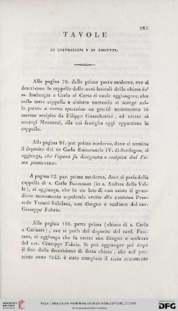 Tavole