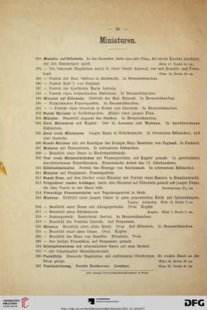 Miniaturen (Nr. 293-327)