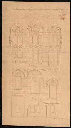 Königliches Residenzschloss Posen, Posen: Schnitt Kaisertreppe 1:25