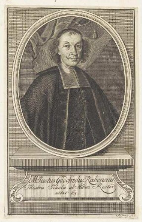 Bildnis des Justus Godofredus Rabenerus