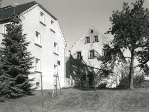 Schmölln-Putzkau, Zittauer Straße 30. Vierseithof (1834/1866). Giebelansicht der Wohnstallhäuser