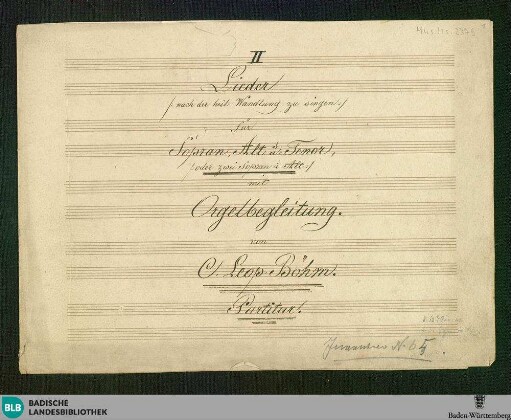 2 Sacred songs - Don Mus.Ms. 2379 : V (3), org