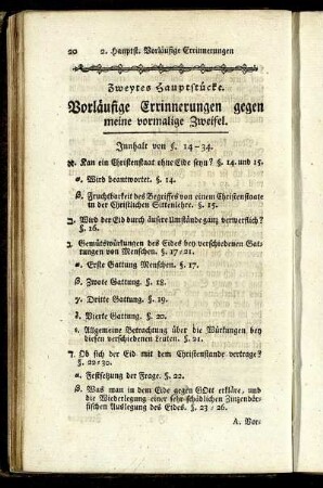 Zweytes Hauptstück.