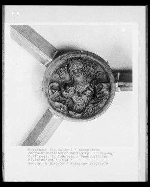 Brustbild der Heiligen Katharina