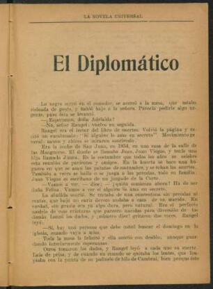 El diplomático