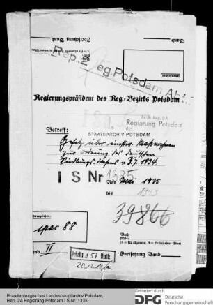 Durchführung des Gesetzes über einstweilige Maßnahmen zur Ordnung des deutschen Siedlungswesens vom 3. Juli 1934