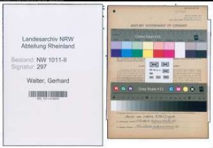 Entnazifizierung Gerhard Walter , geb. 01.09.1910 (Bergmann)