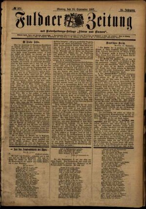 Ausgabe vom Montag, den 13. September 1897.