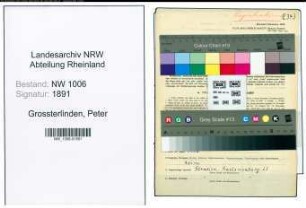 Entnazifizierung Peter Grossterlinden , geb. 19.02.1900 (Landwirt)