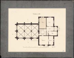 Leichenhaus, Kiel: Grundriss