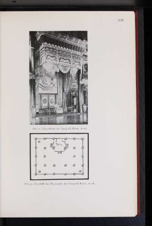 Abb. 22. Kaiserthron im Chang-tok-Palast, Seaoul.