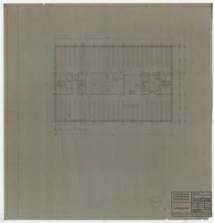 Hochschulbibliothek, Karlsruhe Neubau: Grundriss 7.OG, 1:100