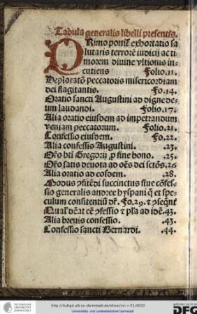 Tabula generalis libelli presentis.
