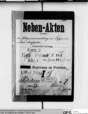 Polizeiverwaltung und Beschwerden über sie in Potsdam