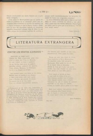 Literatura extrangera - Contre les reistes alemands