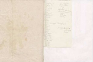 Auflistung verschiedener Wissensbereiche von Karoline Luises Hand.