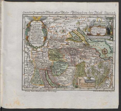 Exacte Geograph: Tabell aller Pfahr-Pfründen der Statt Zürirh [!]