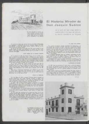 El histórico mirador de Don Joaquín Suárez