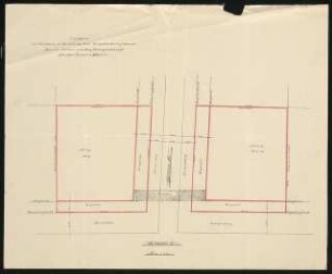 Wettbewerb für ein Torgebäude auf dem Gelände der Bau-Aktiengesellschaft, Berlin-Steglitz: Lageplan 1:200