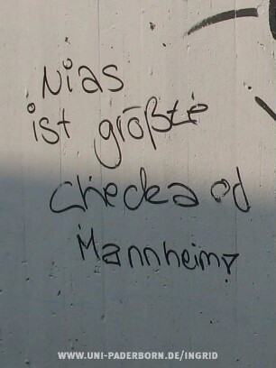 Nias ist größte Checka of Mannheim!