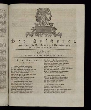No. 137 - 14. November 1822