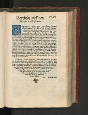 Vorrhede auff den Propheten Zephania.