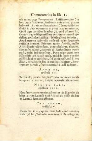 In Epistolas Ciceronis Ad Atticvm, Pavli Manvtii Commentarivs