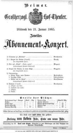 Abonnement=Konzert