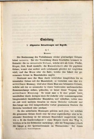 Elemente der Vermessungskunde, 1. Die Meßinstrumente und ihr Gebrauch