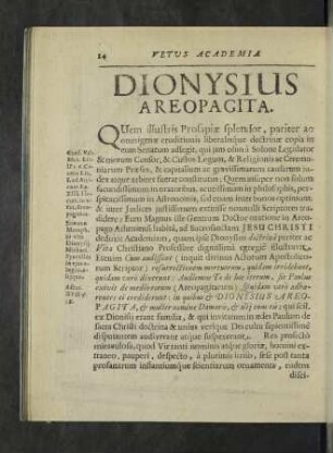 Dionysius Areopagita.