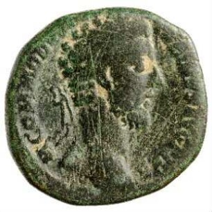 Münze, Sesterz, 183 - 184 n. Chr.