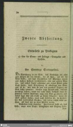 Zweyte Abtheilung