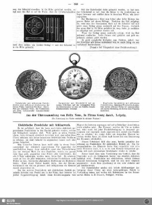 Elektrische Pendeluhr mit Schlagwerk