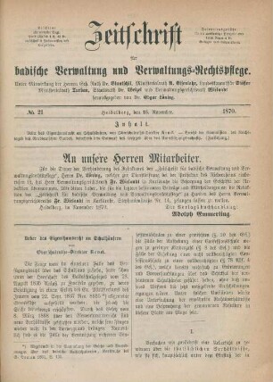 No. 21 - 22 = November