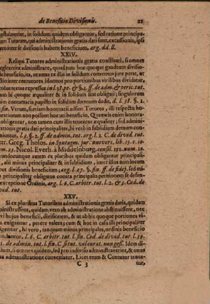 Dissertatio De Beneficio Divisionis