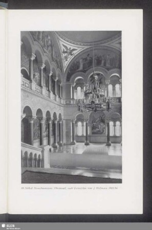 89. Schloß Neuschwanstein. Thronsaal, nach Entwürfen von J. Hofmann 1885/86