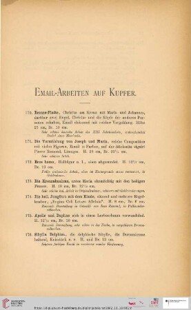 Email-Arbeiten auf Kupfer (Nr. 170 - 182)