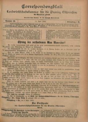 Nummer 16. 16. April 1902.