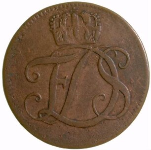 Münze, Pfennig, 1755